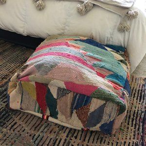 MOROCCAN POUF POOF MULTI COLOR MARRAKECH